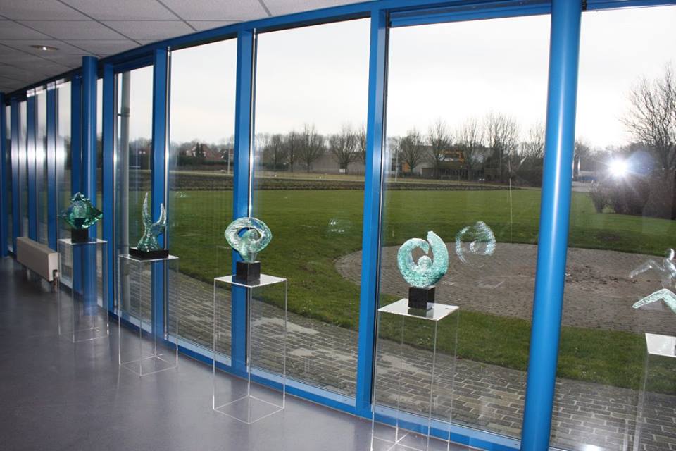 Expositie Dronten Marielle Braanker glaskunst